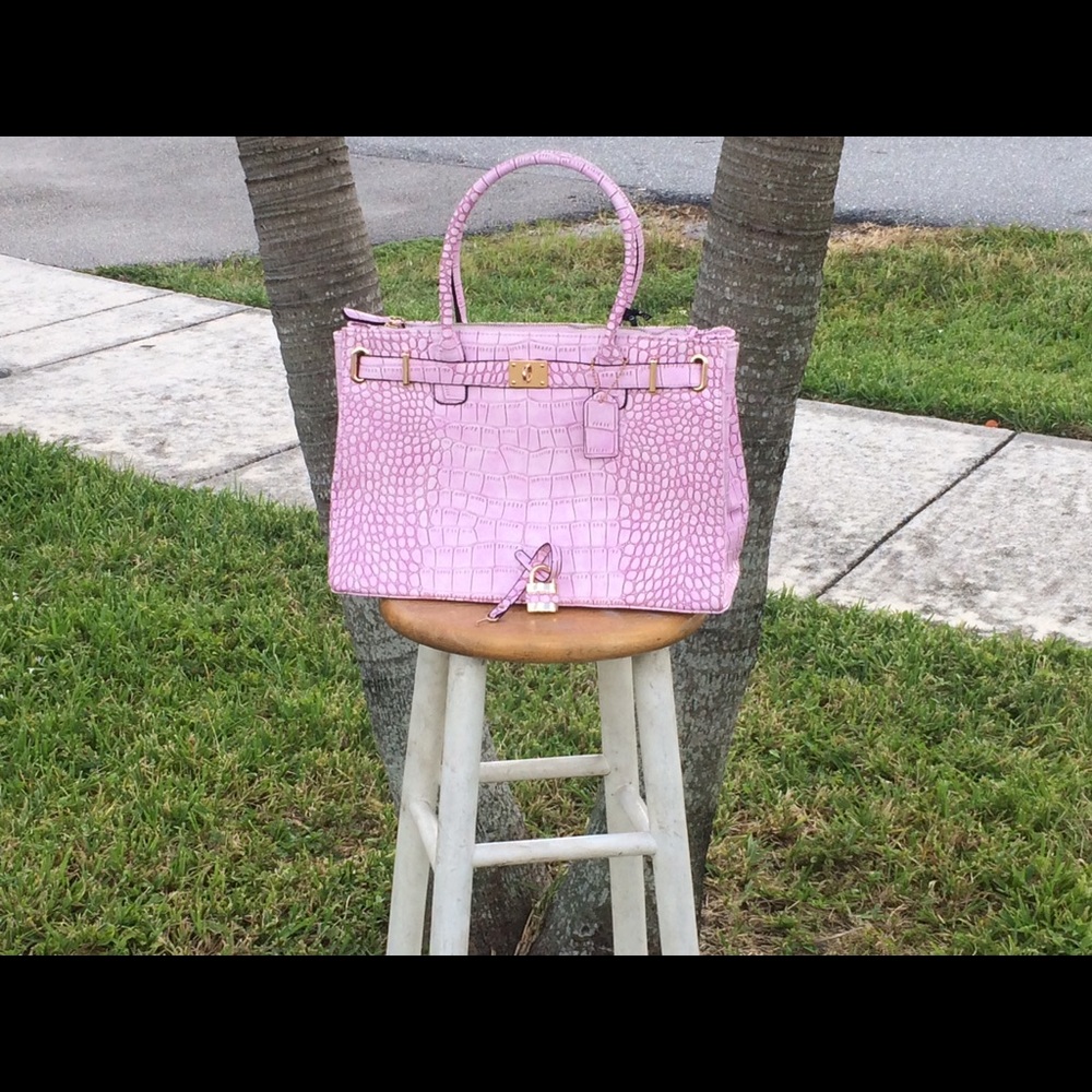 Pink handbag
